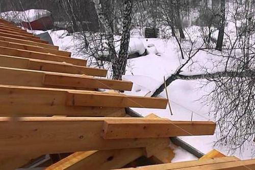 Стропильная система двухскатной крыши. Монтаж двухскатной крыши 26