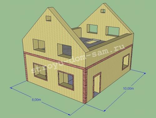 Висячая стропильная система двускатной крыши. Устройство двускатной крыши с висячими стропилами.