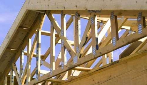 Стропильная система двухскатной крыши для небольших домов. Мауэрлат 11 Стропильная система двухскатной крыши для небольших домов. Мауэрлат 11