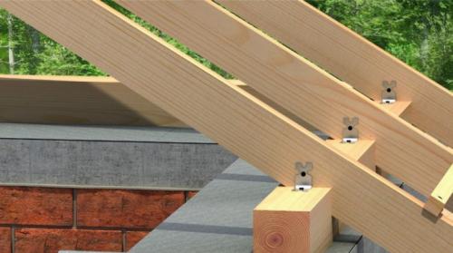 Установка стропил на мауэрлат. Все о креплении стропил к мауэрлату