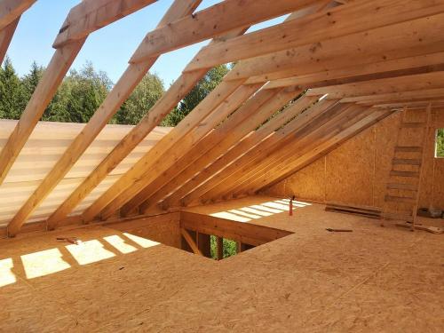 Двухскатная крыша каркасного дома. Виды крыш каркасного дома 11