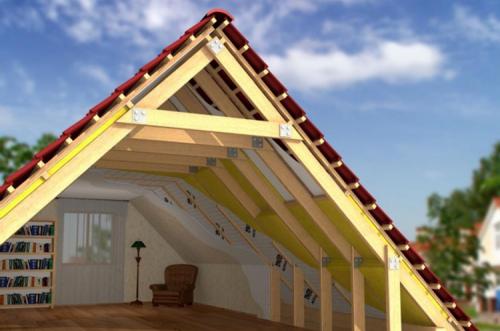 Двухскатная крыша каркасного дома. Виды крыш каркасного дома