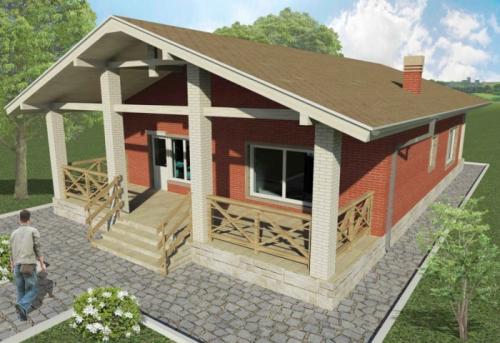 Двускатная крыша одноэтажного дома. Характеристика кровли