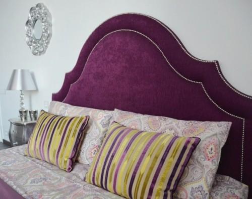 Удивительно легко: создание мягкого изголовья кровати из лоскутов 15