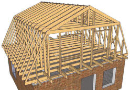 Двускатная крыша с разными скатами расчет. Виды простых крыш