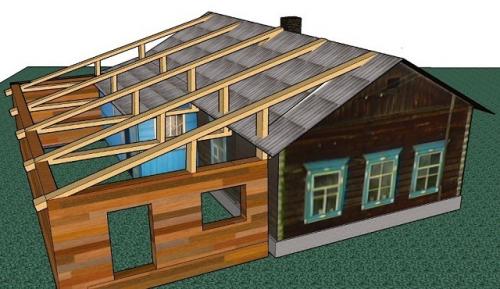 Как соединить две крыши. Основные принципы построения плана крыши 03