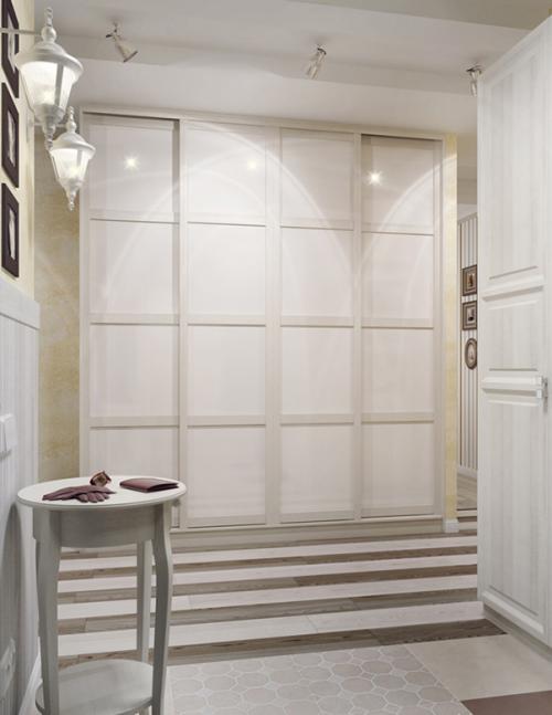 Какие типы внутренней отделки используются в больших гардеробах с белыми фасадами. Как правильно использовать в интерьере