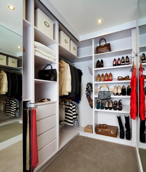 Внутренняя отделка гардеробной. Виды гардеробных и планировка