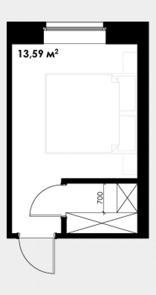 Дизайн и планировка спальни с гардеробной. Формирование интерьера 19
