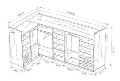 Гардеробная в спальне своими руками. Проектирование