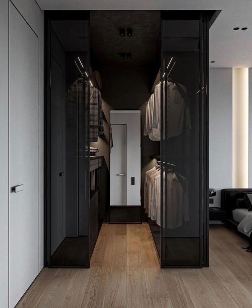 Как оптимально распределить пространство внутри гардеробной. Зоны в гардеробнои  и их параметры