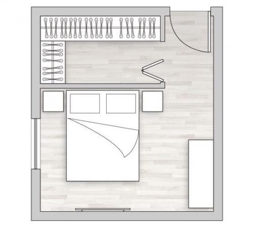 Как оптимально распределить пространство внутри гардеробной. Зоны в гардеробнои  и их параметры