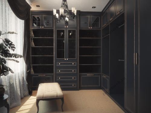 Наиболее удачный цвет стен гардеробной комнаты. Виды