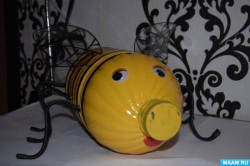 Что такое пчела из пластиковых бутылок. Мастер-класс по изготовлению пчелы из пластиковых бутылок (10 фото)