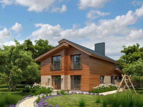 Двускатная крыша со смещенным коньком. Типы стропильных систем