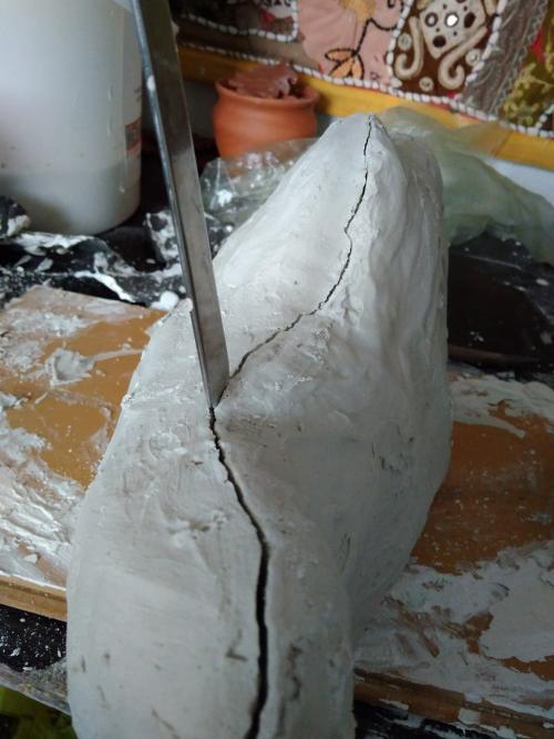 Техника работы с гипсом. Как снять с фигуры гипсовую форму.