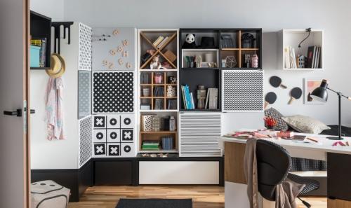 Дизайн гостиной с угловым встроенным шкафом. Угловые шкафы-купе