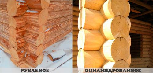 Какие преимущества имеет калиброванное бревно перед оцилиндрованным. Оцилиндрованное и рубленое бревно: отличия в технологии производства