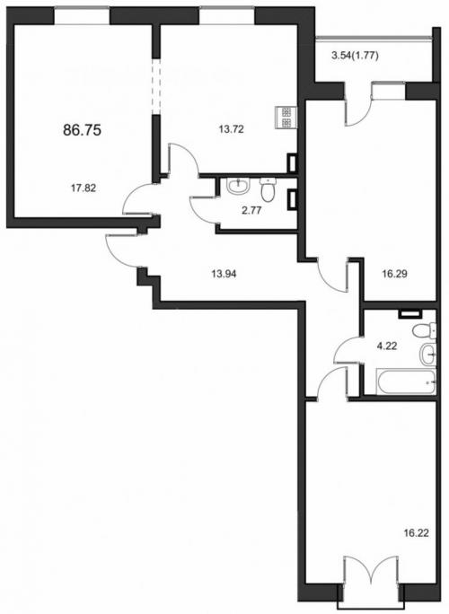 Планировка 3-х комнатной квартиры нестандартной формы. Планировка 3 комнатной квартиры: идеи планировки и варианты оформления просторных квартир с тремя комнатами (115 фото)