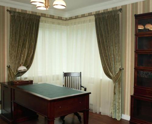 Карниз для штор под углом. Виды угловых окон: