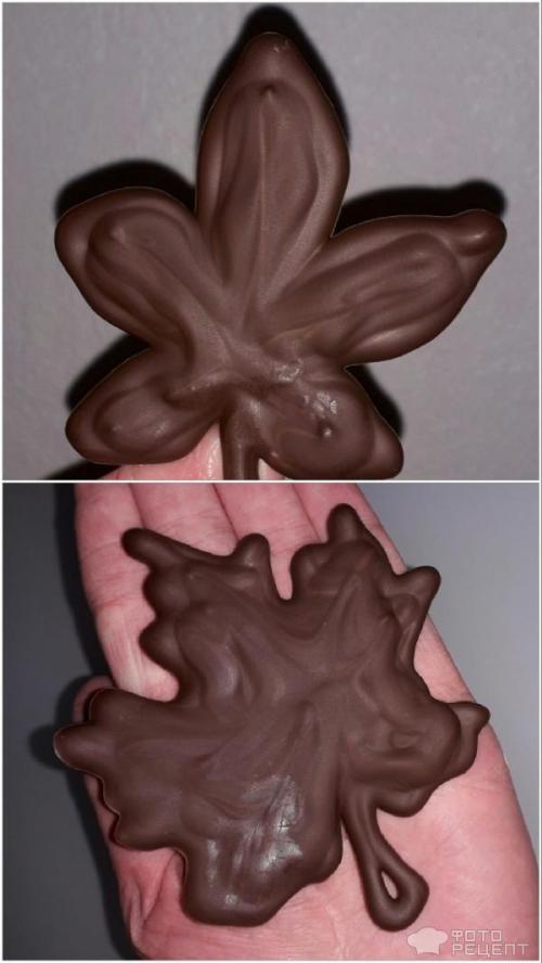 Как можно создать осенний декора в стиле Шоколад. Рецепт: Украшения из шоколада для оформления тортов и пирожных - Шоколадные деревья с разноцветными листьями.