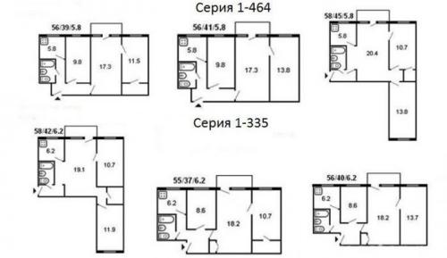 Перепланировка 3-комнатной квартиры 60м2. Перепланировка 3-х комнатной хрущевки: чудо превращения возможно