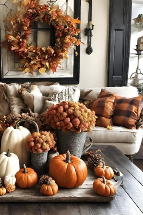 Как можно создать уютный осенний интерьер на кухне. Кухня, как центр уюта: идеи для осеннего декора столовой зоны