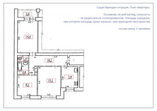 Планировка 3-х комнатной квартиры в хрущевке. Перепланировка 3-х комнатной хрущевки: чудо превращения возможно 17