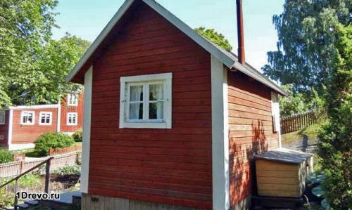 Стена из бруса 100х100. Достоинства садового домика