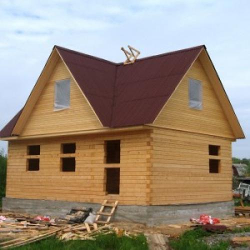 Построить дом из бруса своими руками чертежи. Строительство коробки