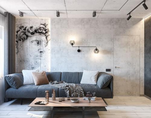 Неровные стены чем отделать без выравнивания. Декор неровных стен 17