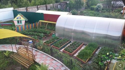 Как оформить вход на садовый участок 6 соток. Планировка участка с садом, огородом, теплицей и ягодником