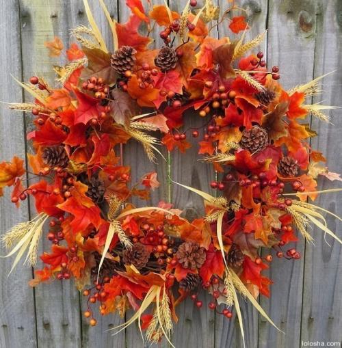 7 красивых способов украсить дом осенними дарами природы. 7 простых подсказок для создания красивого осеннего венка на двери