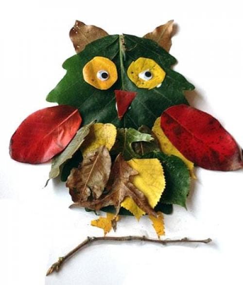Осенний декор из листьев. Поделки из осенних листьев: мастер-класс с пошаговым фото (ТОП 100 идей)