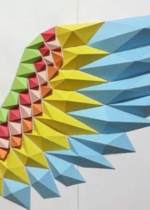 Как оформить стену своими руками. Варианты декора из бумаги 01 Как оформить стену своими руками. Варианты декора из бумаги 01