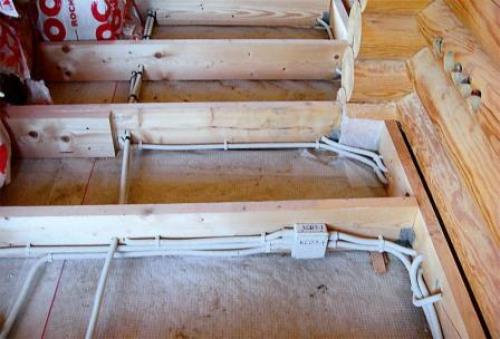 Электрика в доме из сруба. Внутренняя разводка