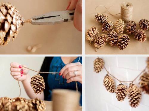 Как украсить офис к Новому году 2022 своими руками. Украшения для стен и потолка 28