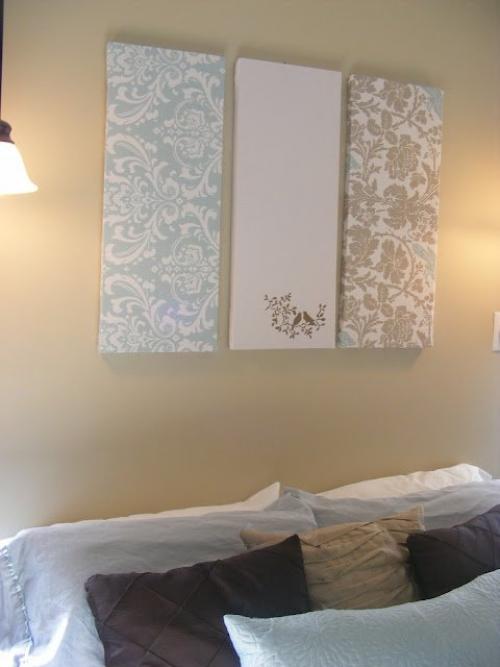 Чем заполнить пустую стену в спальне. Как украсить стену- 30 бюджетных идей