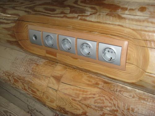 Скрытая проводка в доме из бруса. №2. Скрытая проводка в деревянном доме